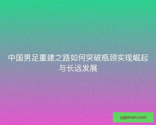 中国男足重建之路如何突破瓶颈实现崛起与长远发展